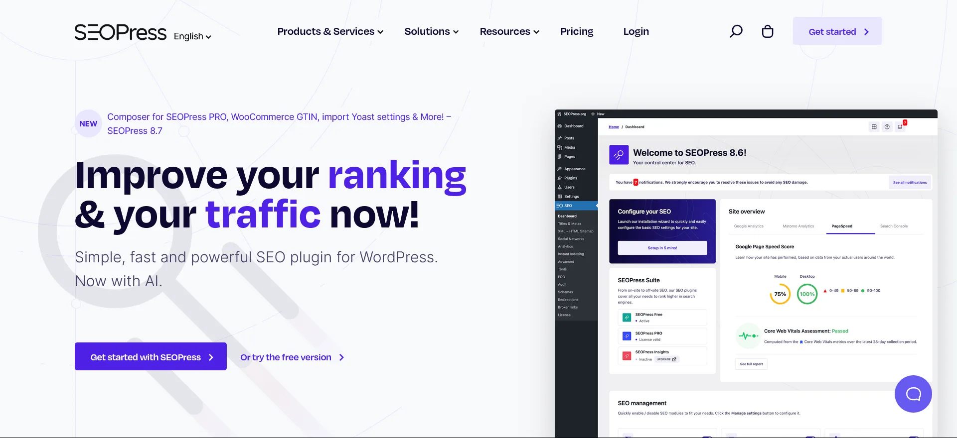 Blocksy homepage
