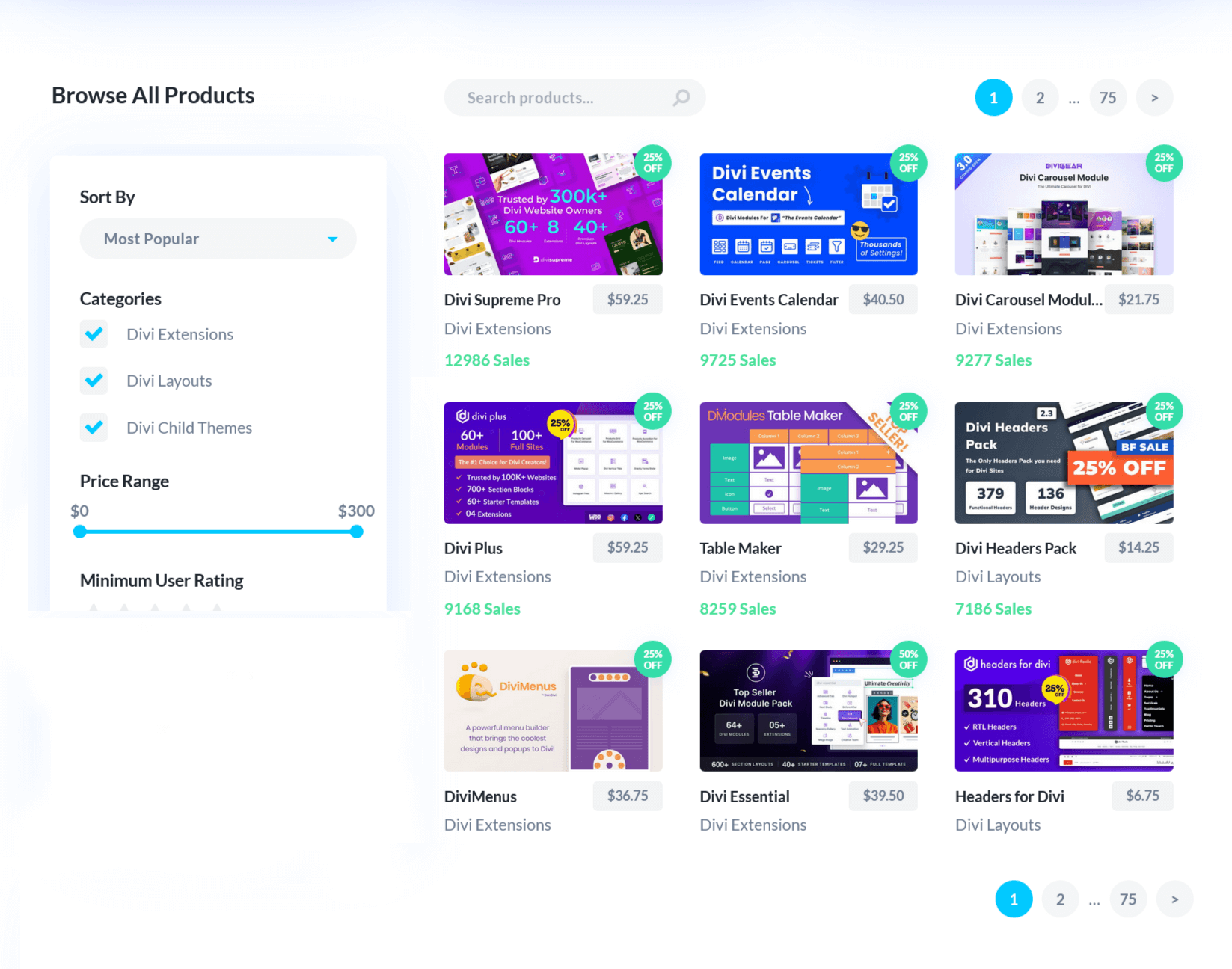 The Divi Marketplace