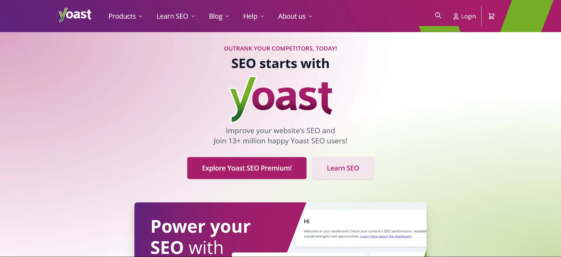 Blocksy homepage